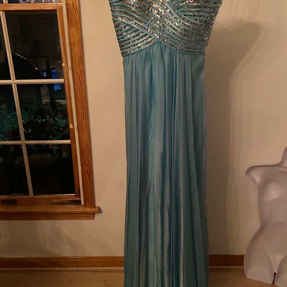 New Aqua Formal Gown